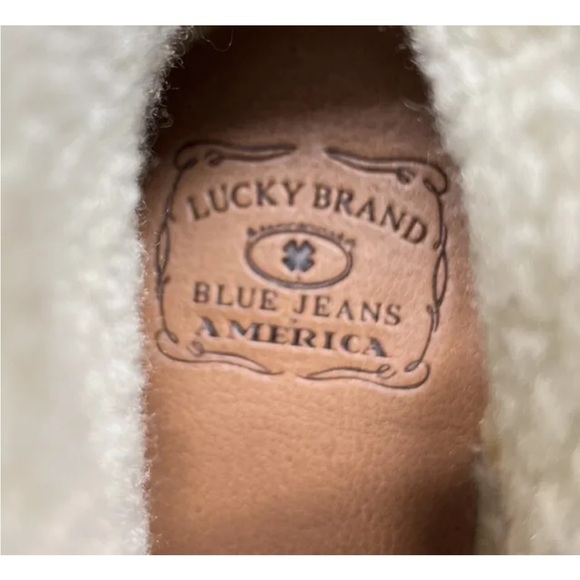 Lucky Brand Womens Tanner Platform Ankle Boots Faux Fur Whiskey Brwn Sz 10 New - Picture 10 of 11